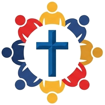 Numbers Delivery Service logo: a blue cross surrounded by a circle of people